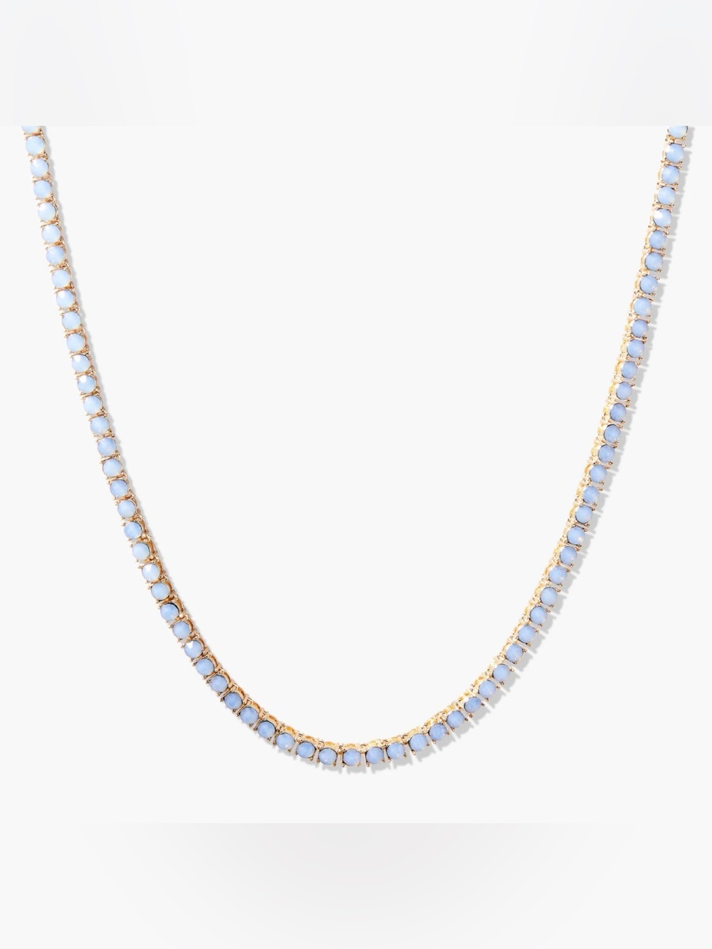 NEW Brook & York Isabella Opal Blue Tennis Necklace - Picture 3 of 9